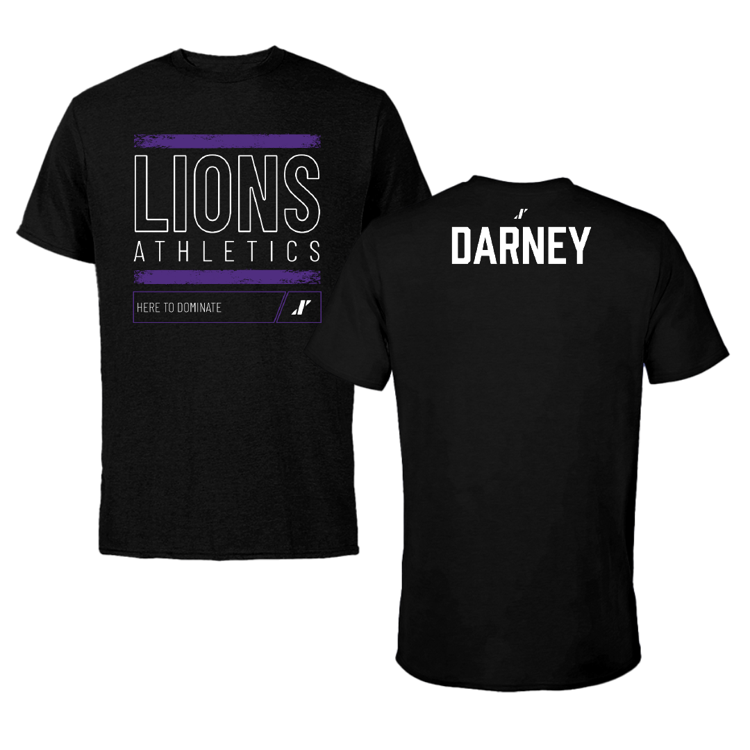 Nelson University TF and XC Black Dominate Performance Tee - Hagen Darney