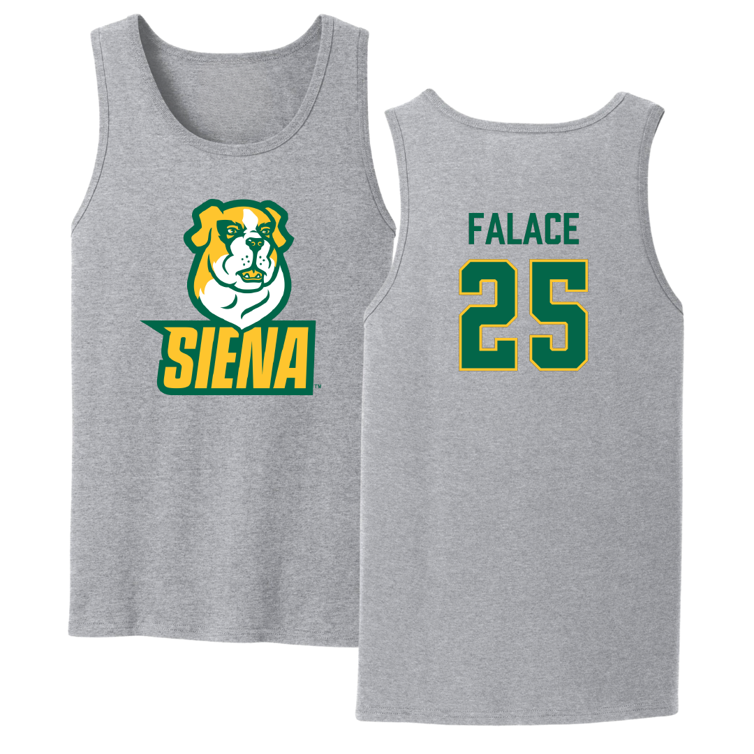Siena University Baseball Sport Gray Tank Top - #25 Sam Falace