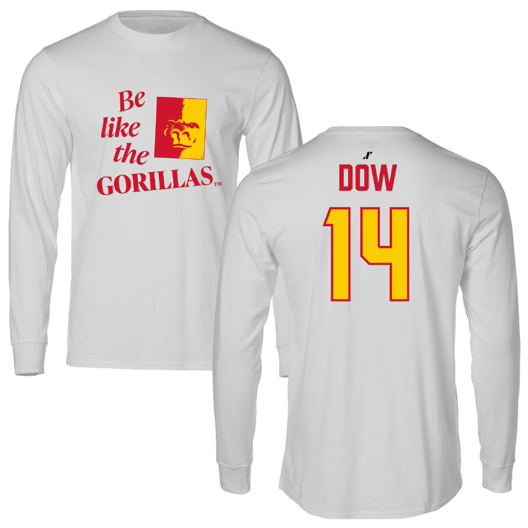 Pittsburg State University Basketball (M) Light Gray Be Like Us Performance Long Sleeve - #14 Maddox Dow
