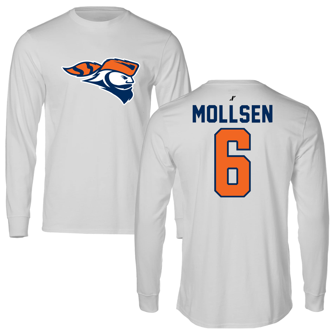 Carroll University Lacrosse Light Gray Performance Long Sleeve - #6 Brady Mollsen