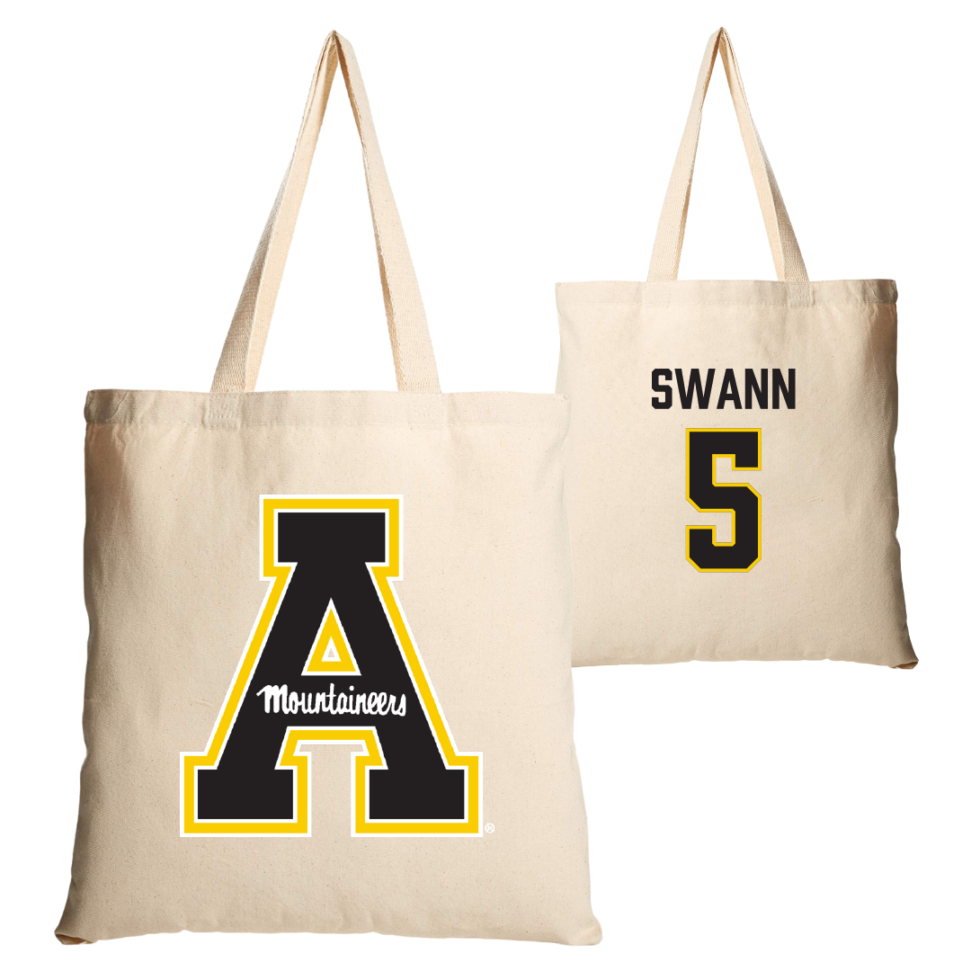 Appalachian State University Football Tan Canvas Tote Bag - #5 AJ Swann
