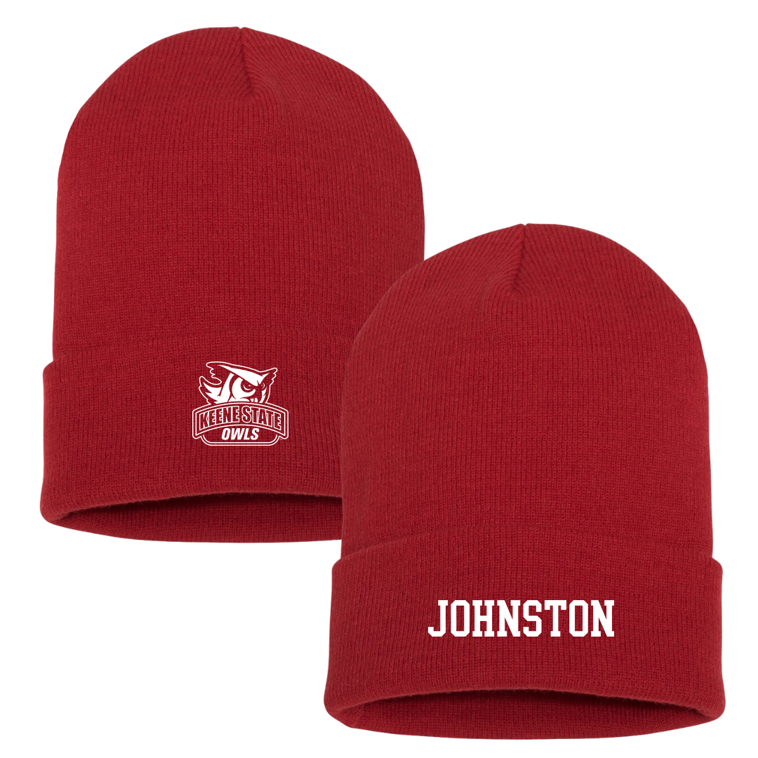 Keene State College Basketball (M) Red Beanie - #33 Liam Johnston