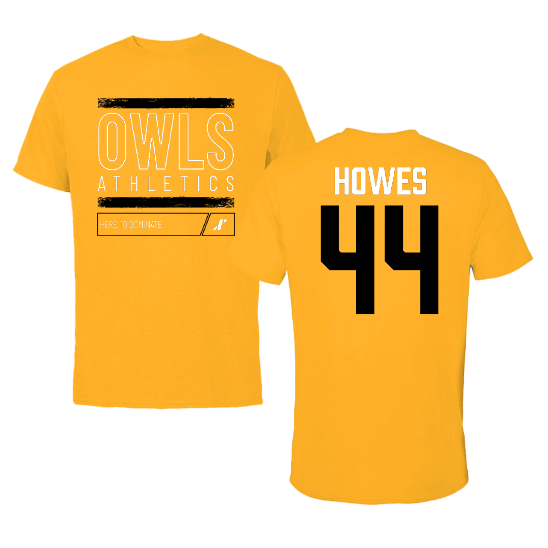 Kennesaw State University Softball Gold Dominate Performance Tee - #44 Macie Howes
