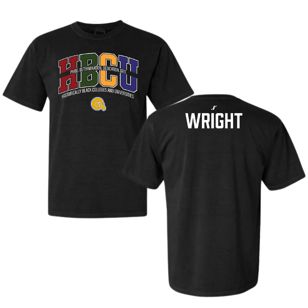 Albany State University TF and XC Black HBCU Comfort Colors Tee - Arlan Wright