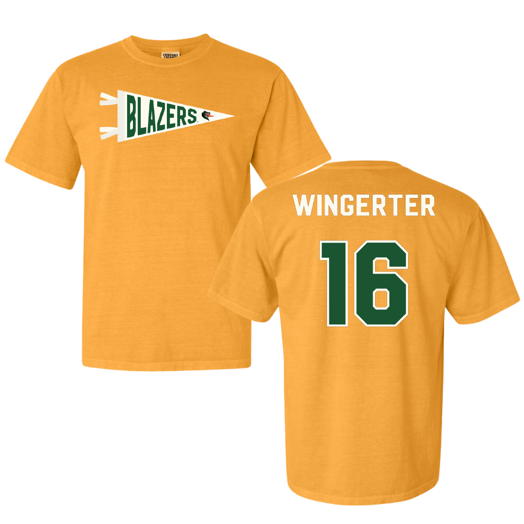 University of Alabama at Birmingham Bowling Gold Pennant Comfort Colors Tee - #16 Jordan Wingerter