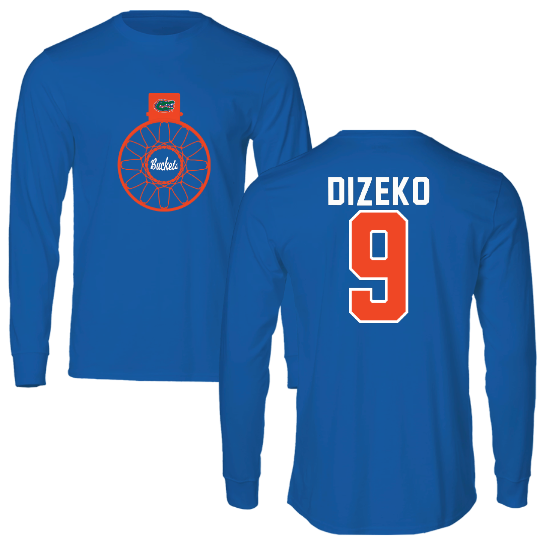 University of Florida Basketball Blue Buckets Performance Long Sleeve - #9 Alexia Dizeko