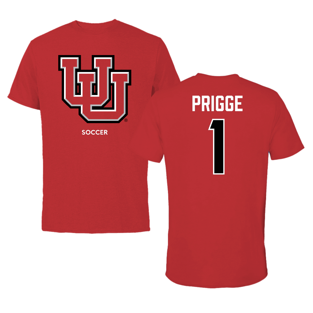 University of Utah Soccer (W) Red Performance Tee - #1 Taylor Prigge