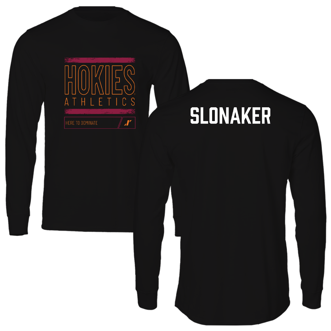 Virginia Tech Golf (M) Black Dominate Performance Long Sleeve - Ryan Slonaker