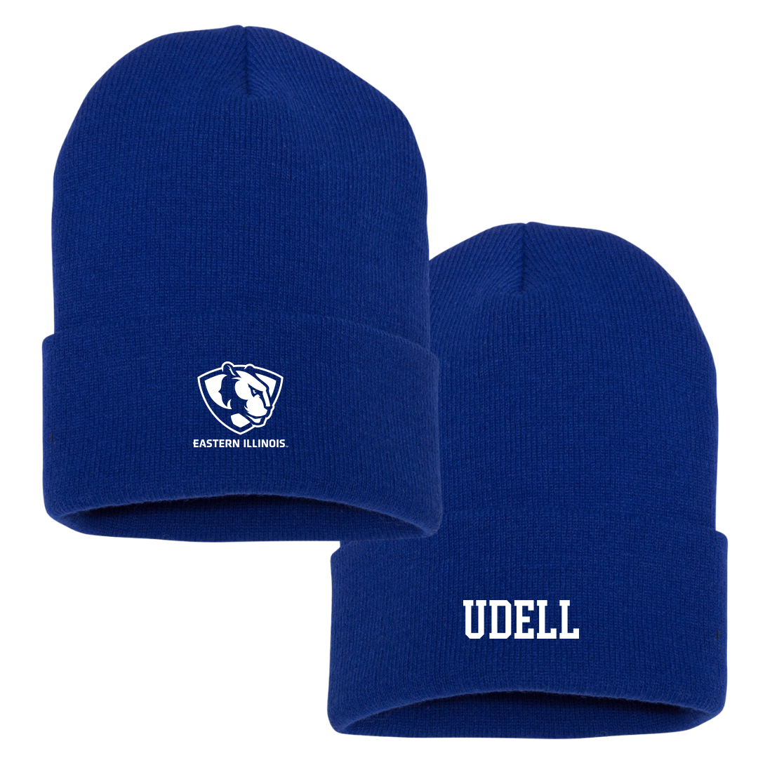 Eastern Illinois University Volleyball (W) Blue Beanie - #20 Julia Udell