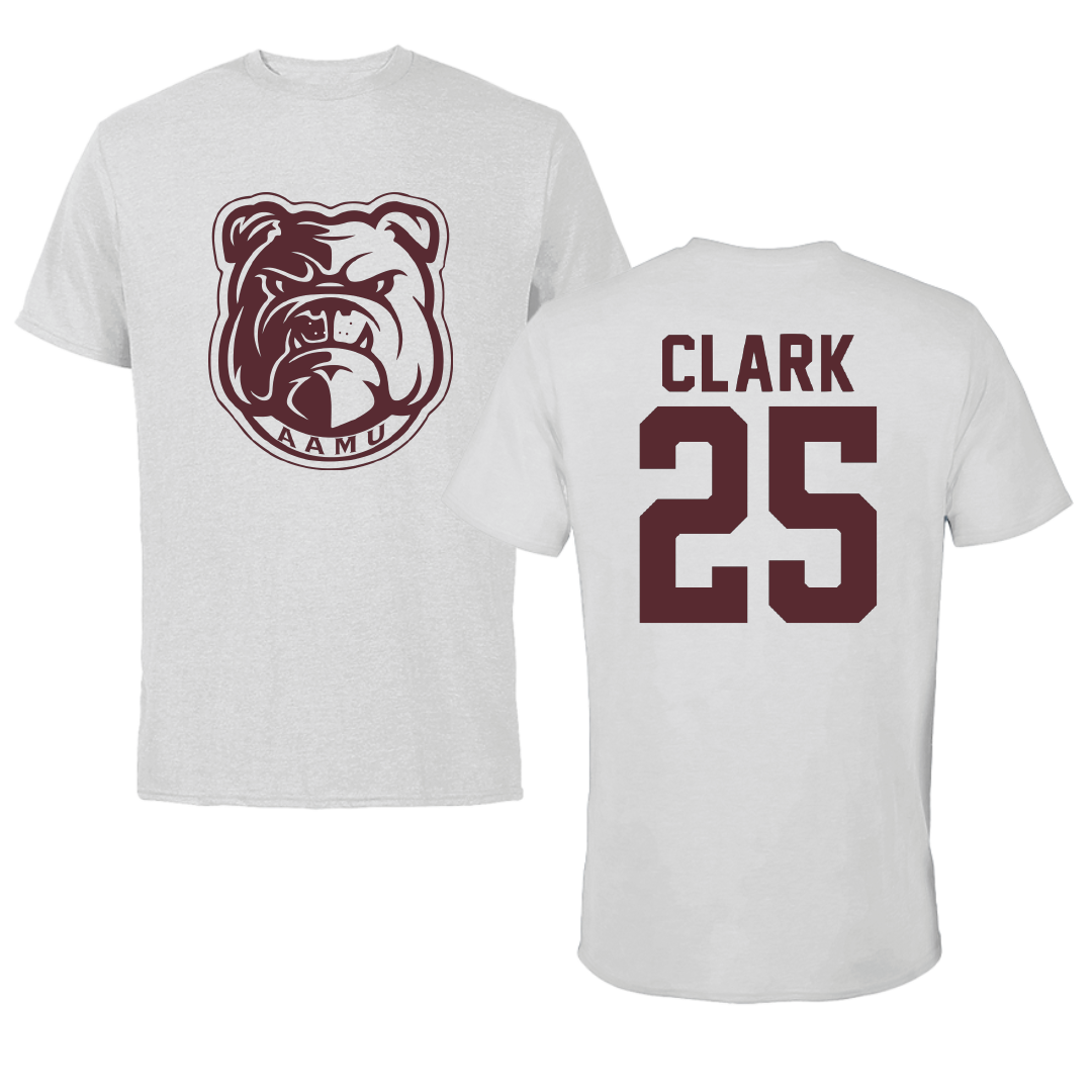 Alabama A&M University Baseball Light Gray Performance Tee - #25 Raymond Clark