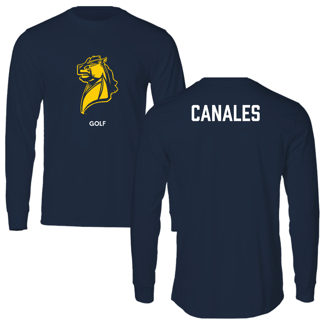University of Central Oklahoma Golf (M) Navy Long Sleeve - Nick Canales