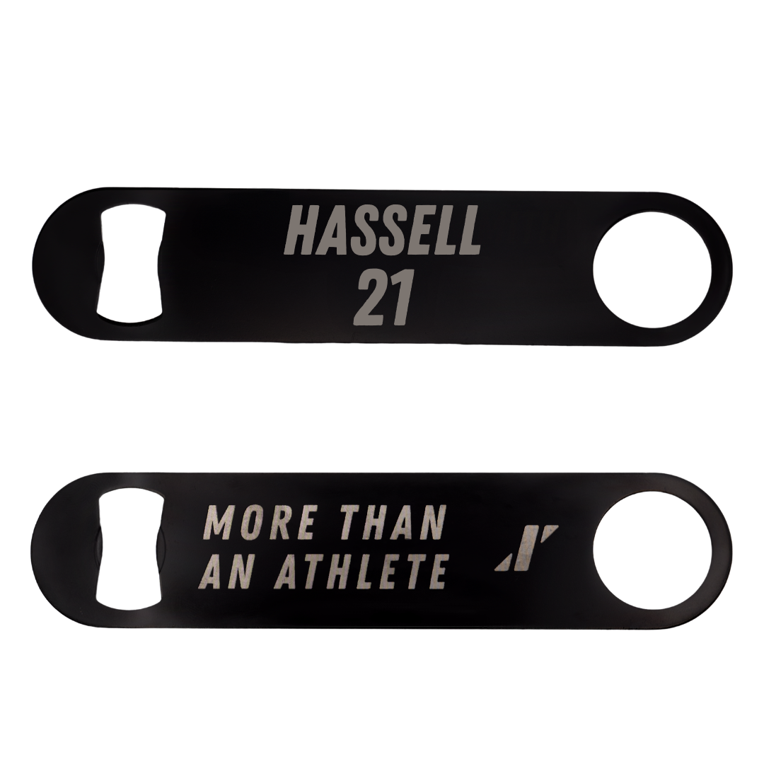 Florida Atlantic University Soccer Black Bottle Opener - #21 Zach Hassell