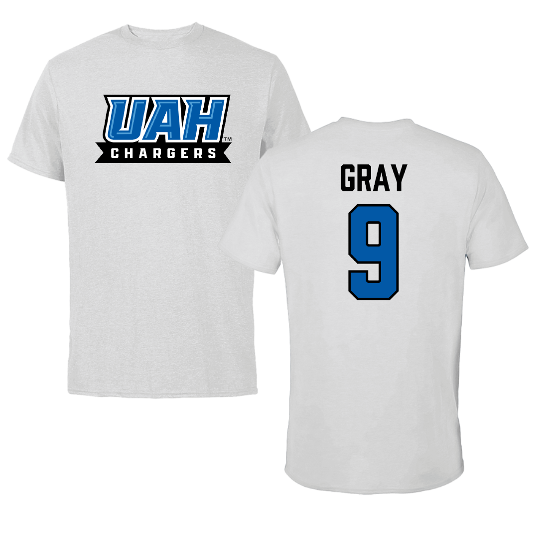 Huntsville Baseball Light Gray Performance Tee - #9 Jase Gray