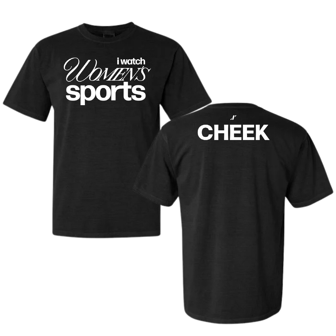 Dallas Baptist University Golf Black WHM Comfort Colors Tee - Ella Cheek