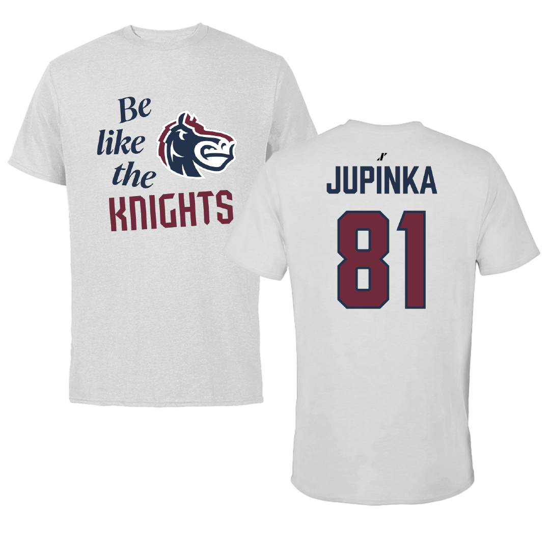 Fairleigh Dickinson University-Metropolitan Campus Softball Light Gray Be Like Us Tee - #81 Amanda Jupinka