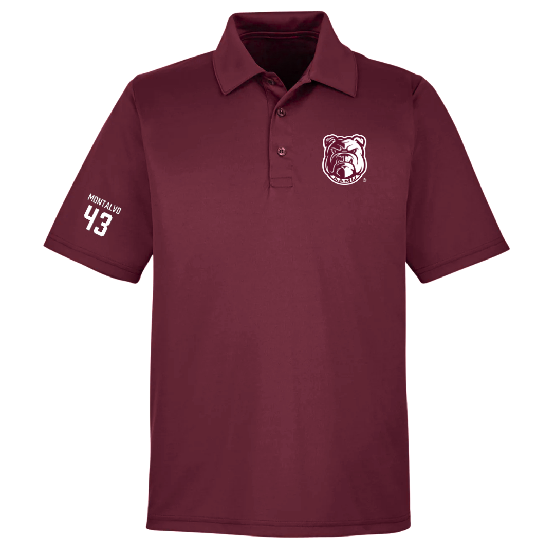 Alabama A&M University Softball Maroon Polo - #43 Akyndra Montalvo
