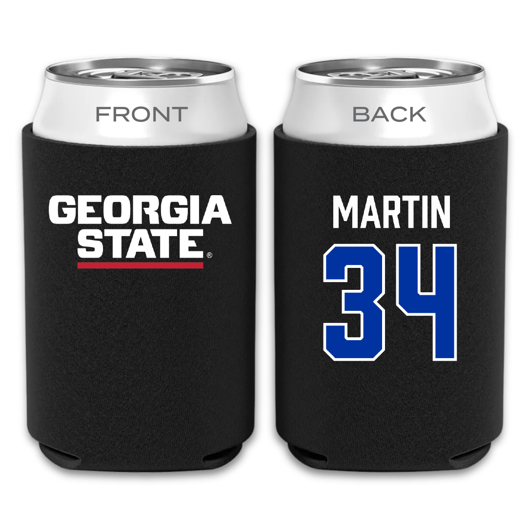 Georgia State University Baseball Black Can Cooler - #34 Jayden Martin