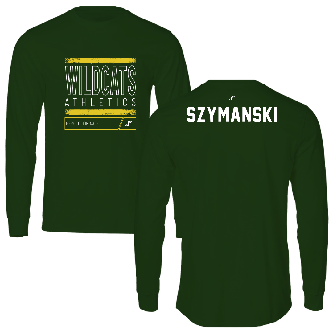 Northern Michigan University TF and XC Forest Green Dominate Long Sleeve - Madi Szymanski
