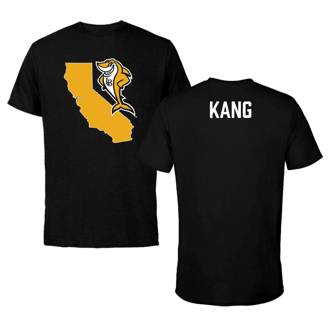 Long Beach State University Golf Black State Performance Tee - Emma Kang