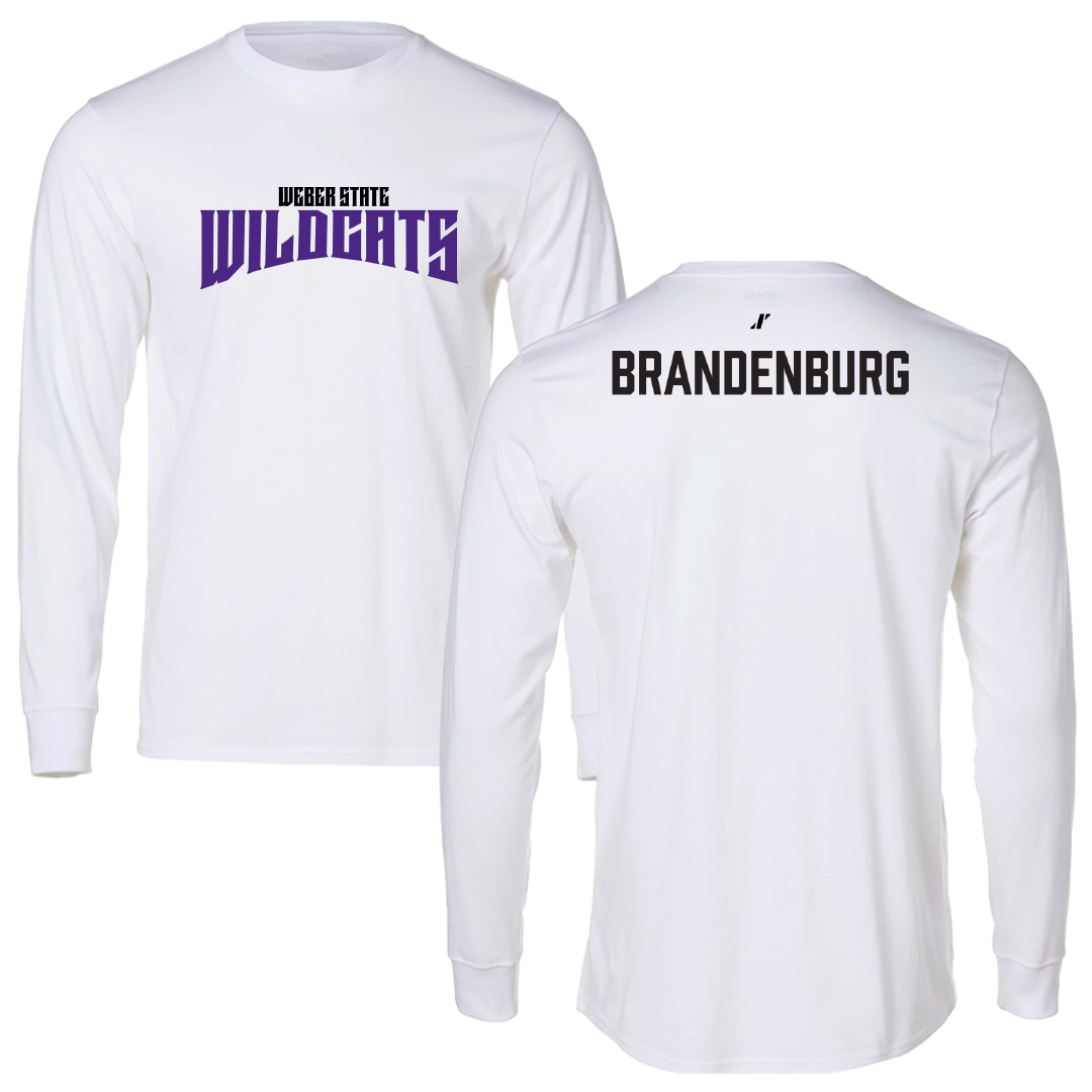 Weber State University TF and XC White Classic Performance Long Sleeve - Eva Brandenburg