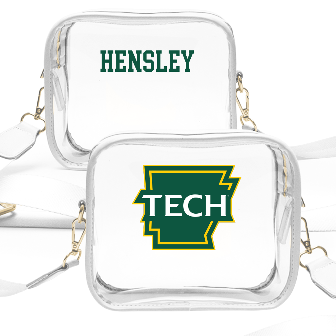 Arkansas Tech University Football White Clear Stadium Bag - Carter Hensley