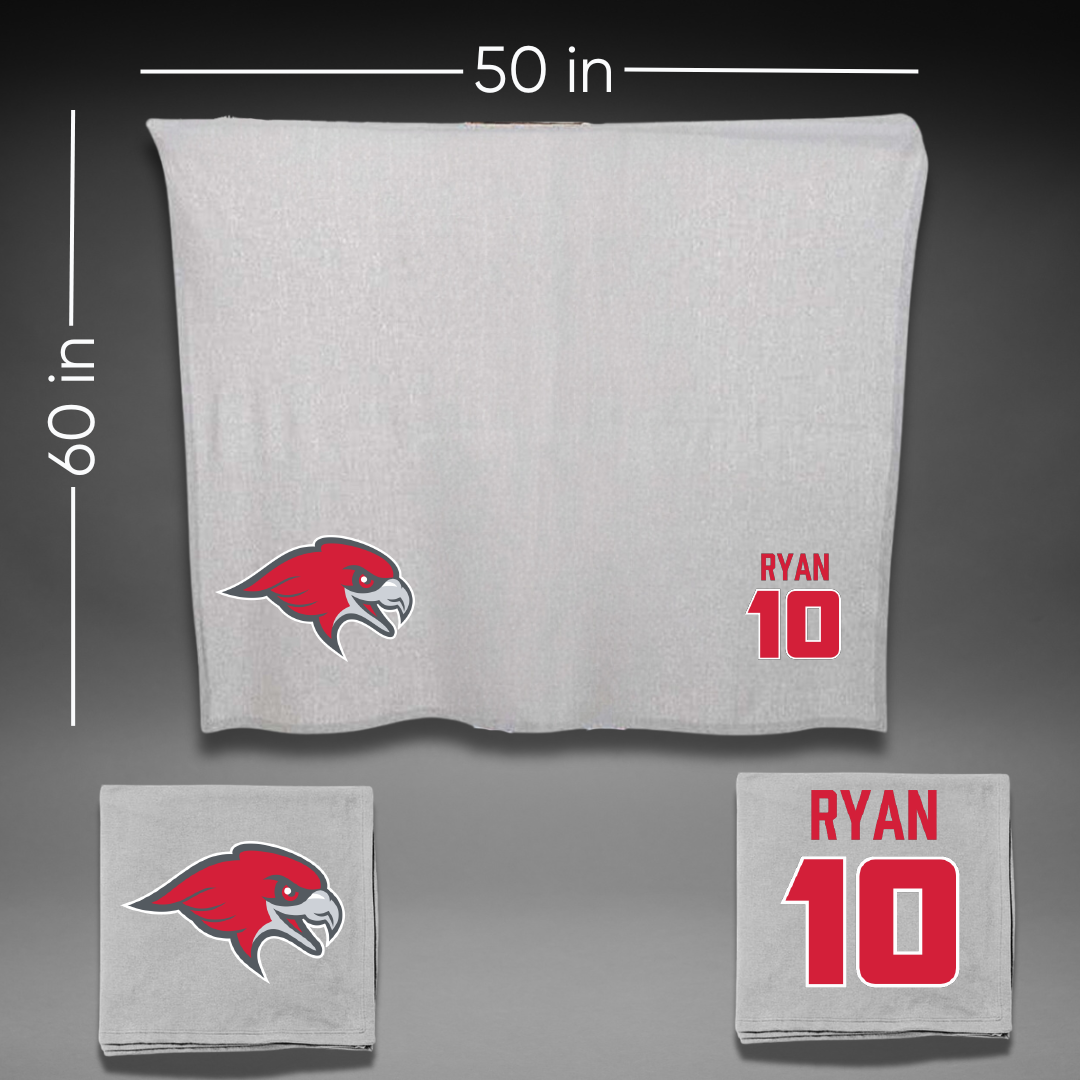 Montclair State University Basketball (M) Gray Blanket - #10 Shane Ryan