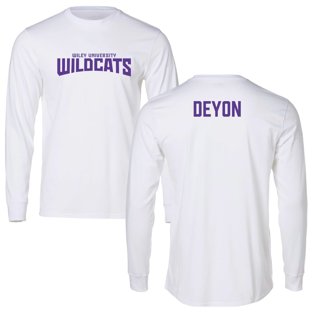 Wiley University TF and XC White Classic Performance Long Sleeve - Kyla Deyon