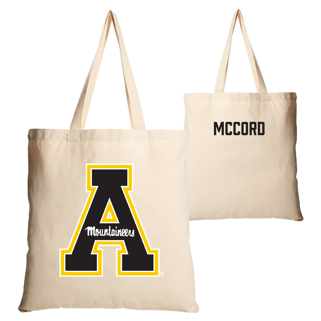 Appalachian State University TF and XC Tan Canvas Tote Bag - Mariah McCord