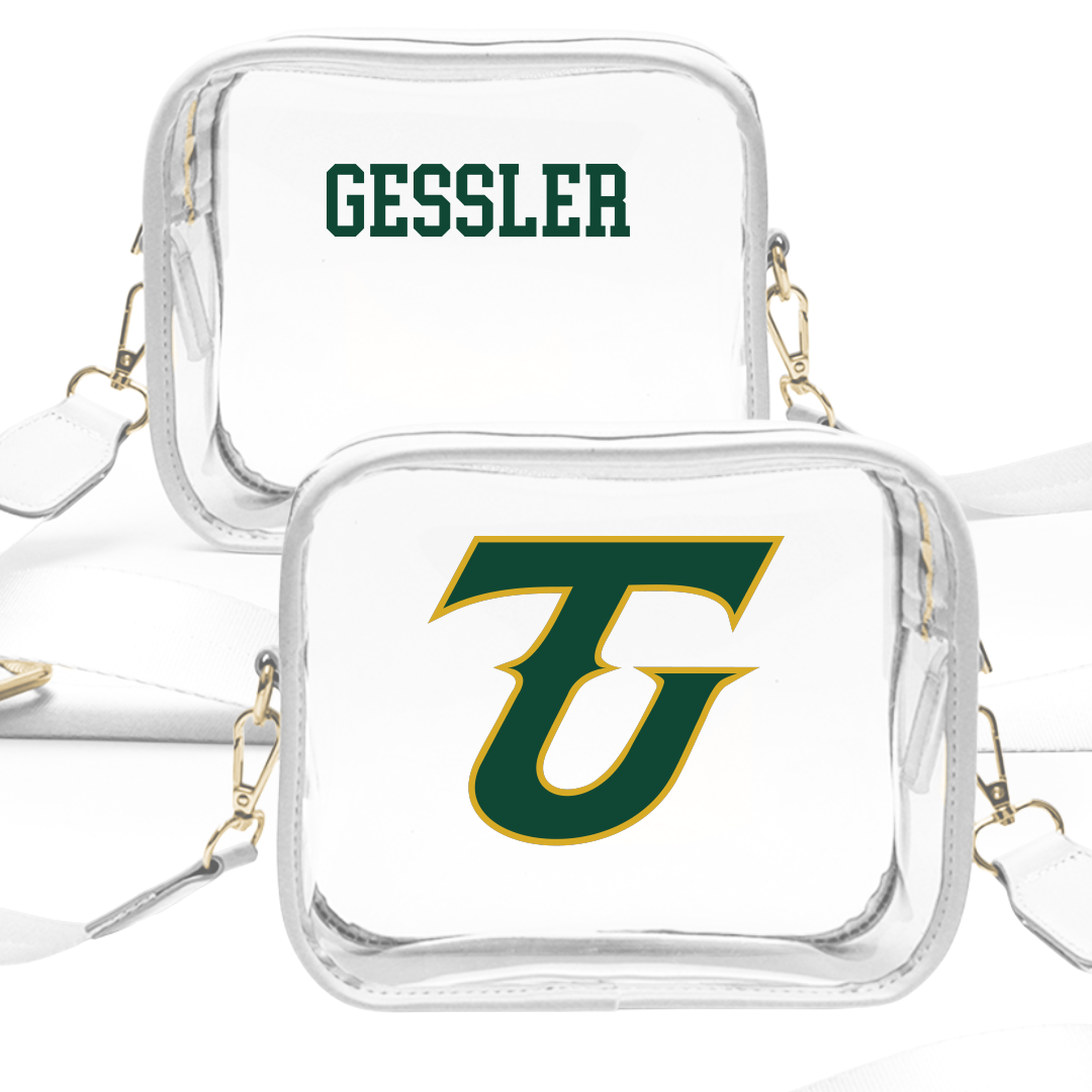 Tiffin University Wrestling (M) White Clear Stadium Bag - Nolan Gessler