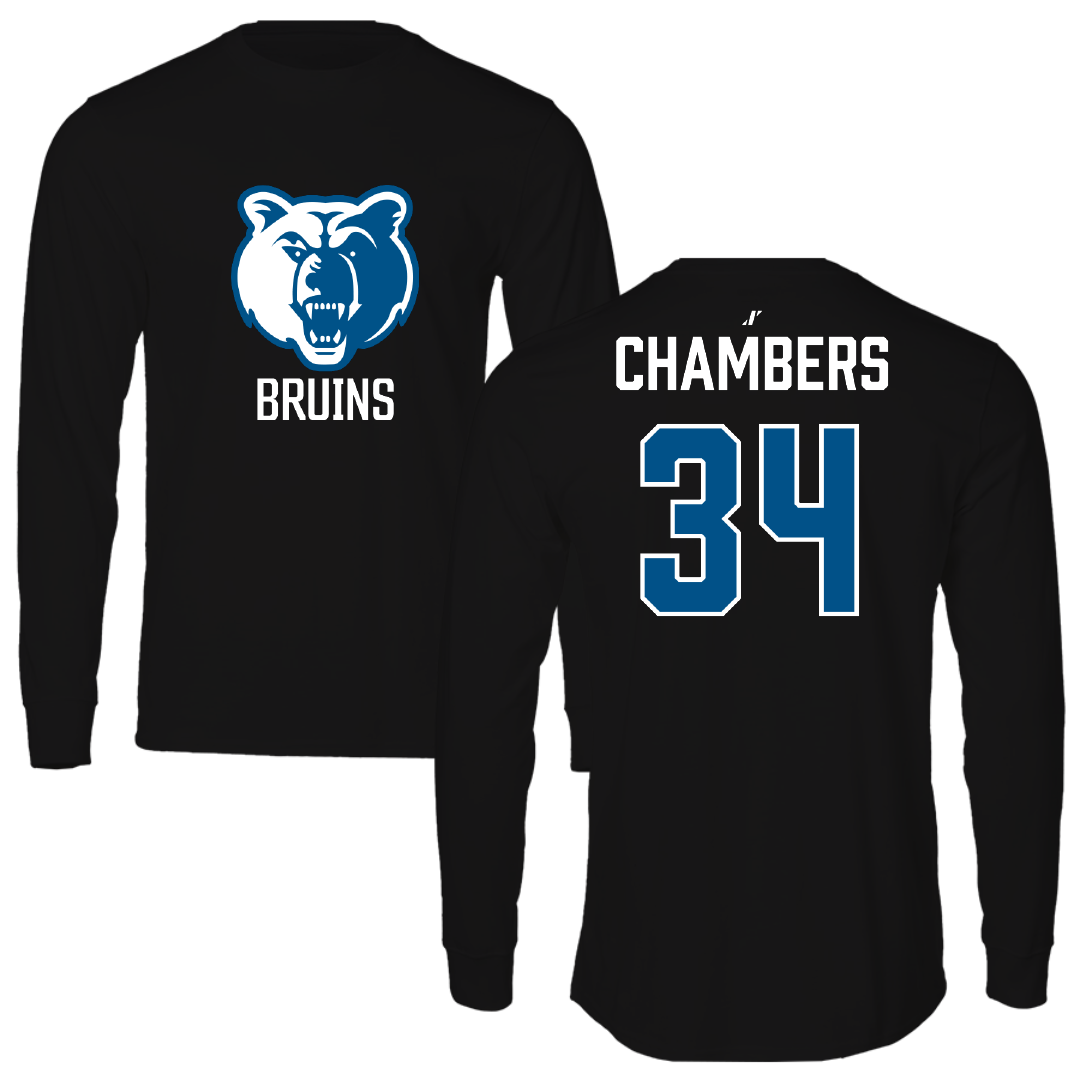Salt Lake Community College Baseball Black Performance Long Sleeve - #34 Colby Chambers