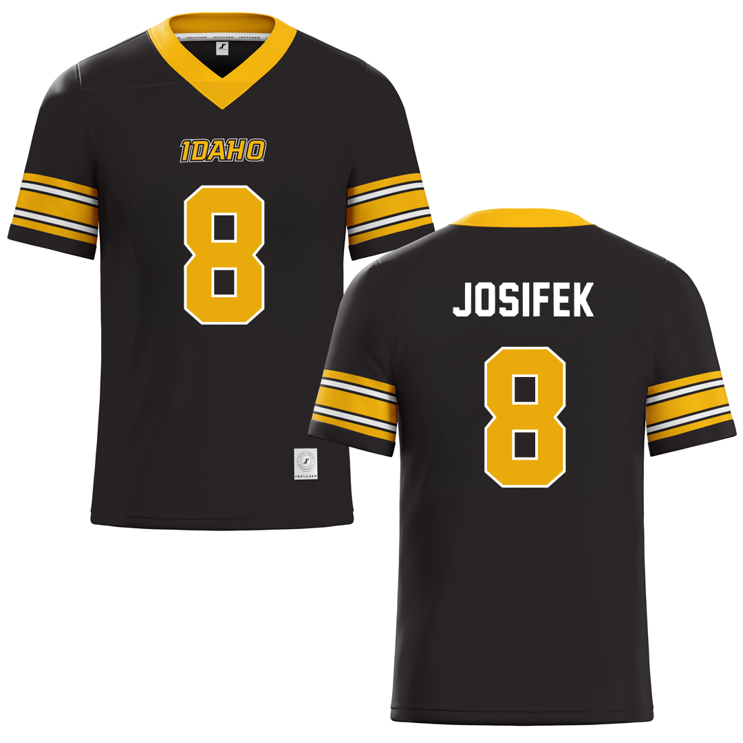 University of Idaho Black Football Jersey - #8 Nicholas Josifek