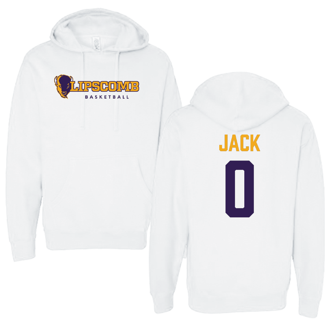 Lipscomb University Basketball (M) White Hoodie - #0 Luke Jack