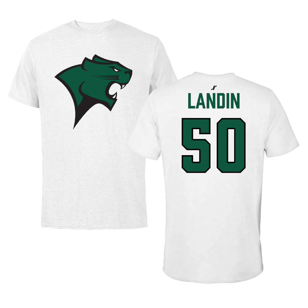 Chicago State University Basketball (W) White Tee - #50 Leya Landin