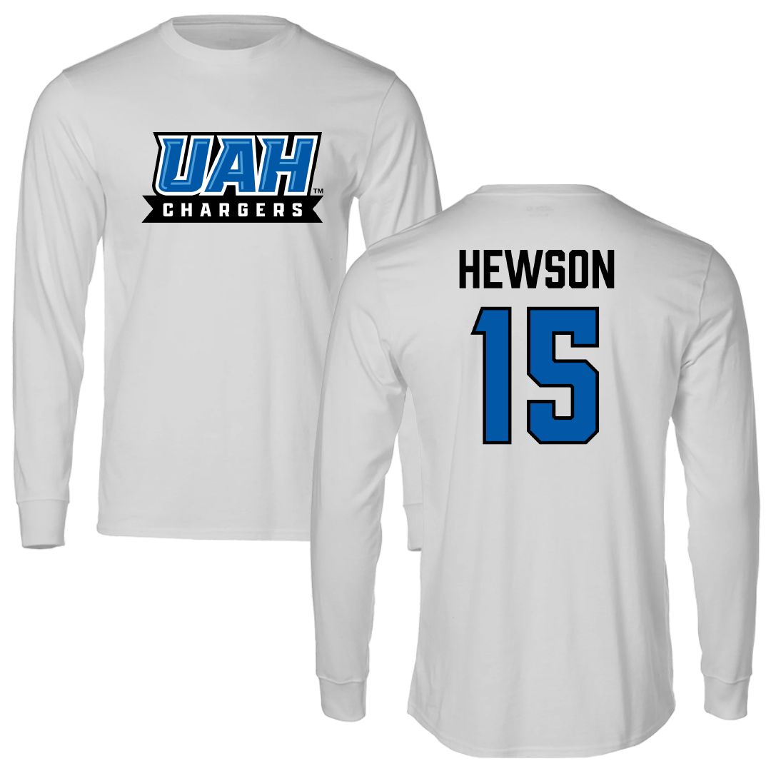 Huntsville Soccer (M) Light Gray Performance Long Sleeve - #15 Harvey Hewson