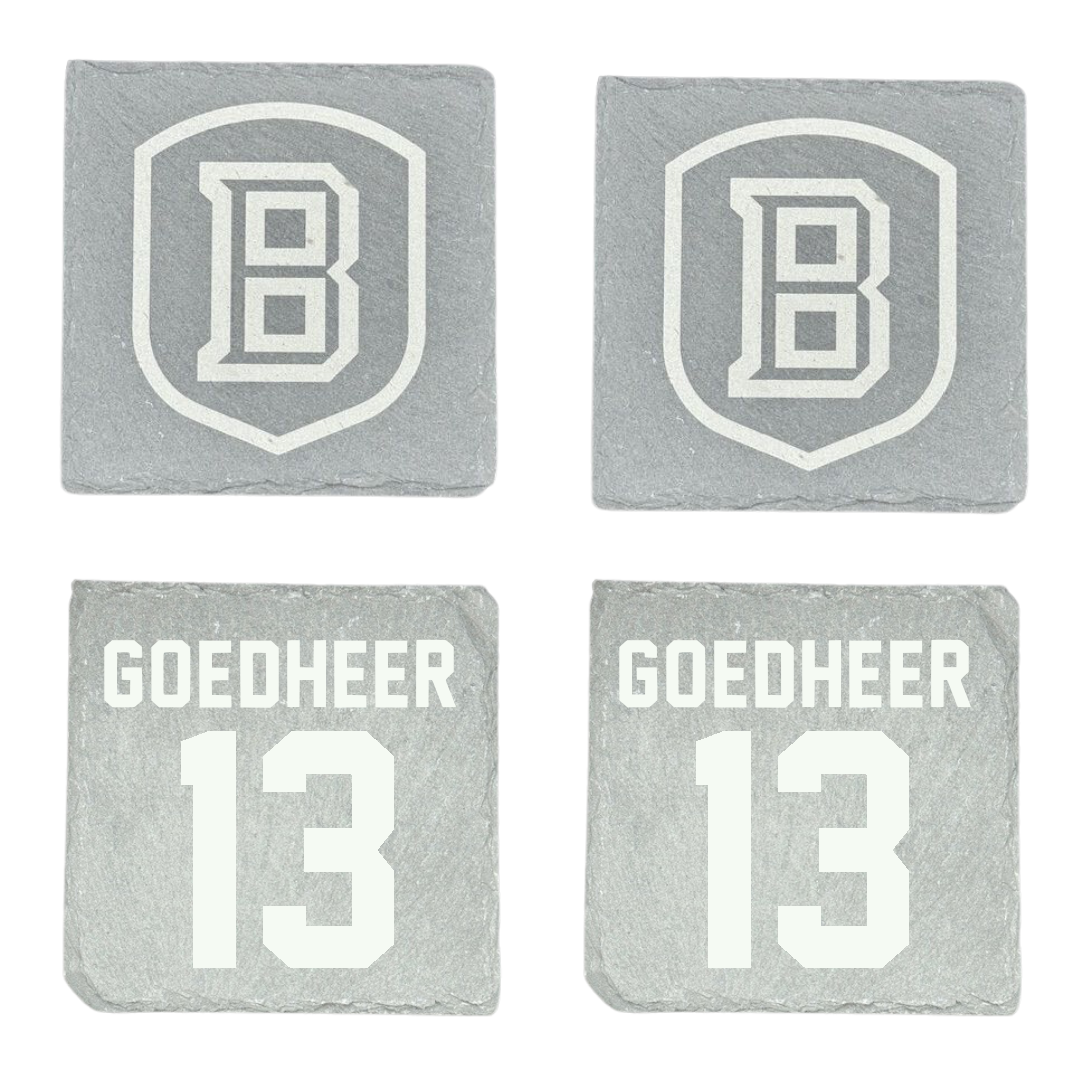 Bradley University Volleyball (W) Stone Coaster (4 Pack)  - #13 Adeline Goedheer