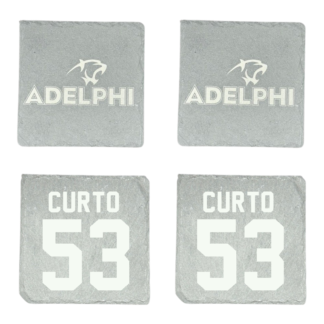 Adelphi University Baseball Stone Coaster (4 Pack)  - #53 Matt Curto