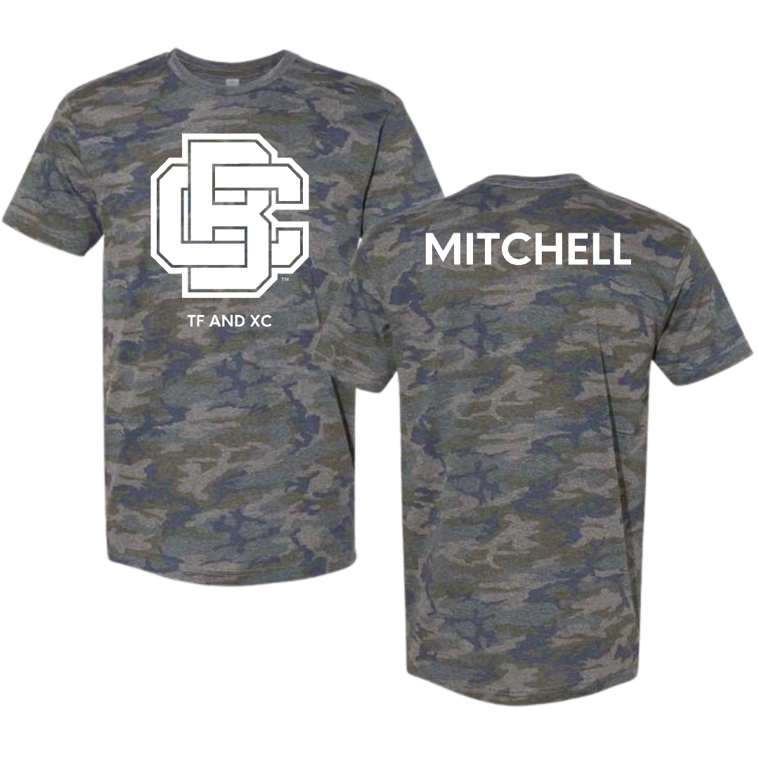 Bethune-Cookman University TF and XC Vintage Camo Tee - Cristian Mitchell