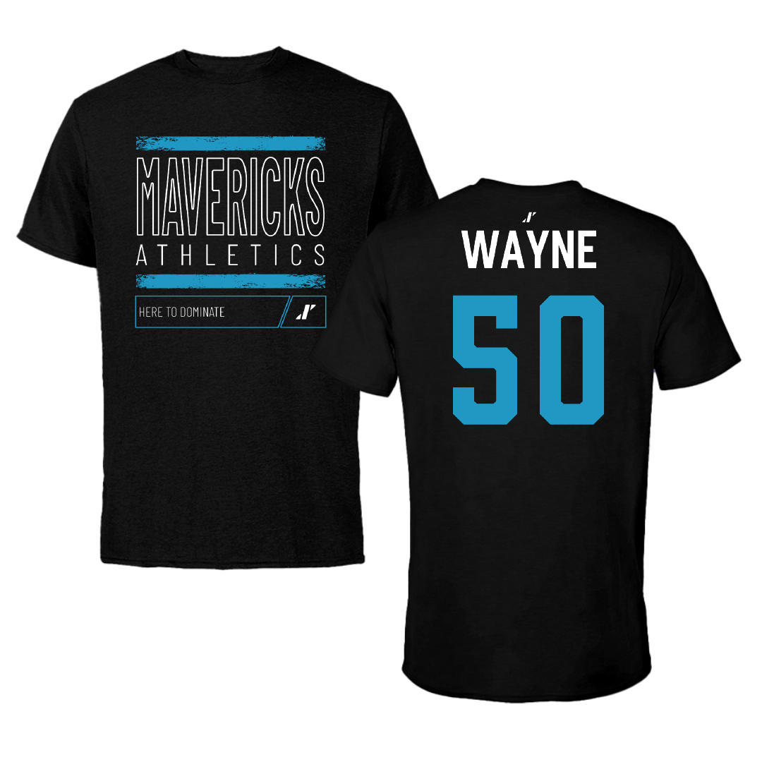 Mercy University Baseball Black Dominate Tee - #50 Aydan Wayne