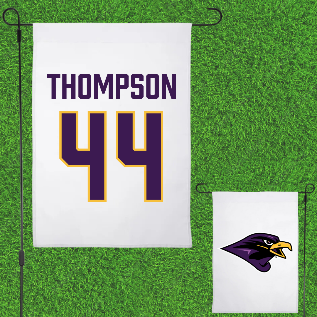 University of Montevallo Baseball White Garden Flag - #44 Nic Thompson