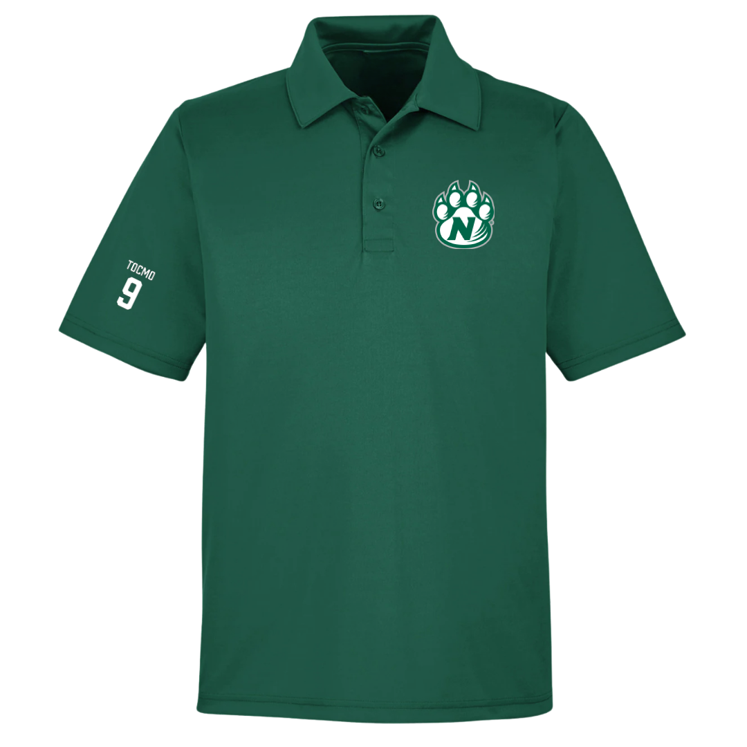 Northwest Missouri State University Baseball Forest Green Polo - #9 Evan Tocmo