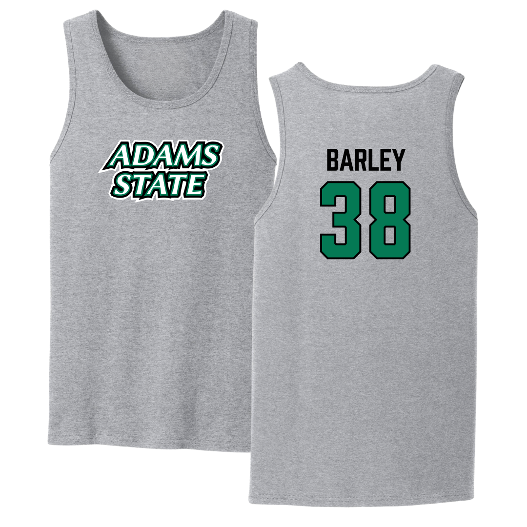 Adams State University Lacrosse Sport Gray Tank Top - #38 Kai Barley