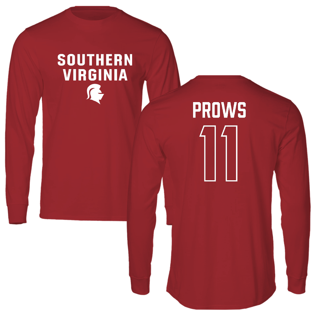 Southern Virginia University Beach Volleyball Canvas Red Long Sleeve - #11 Mikki Prows