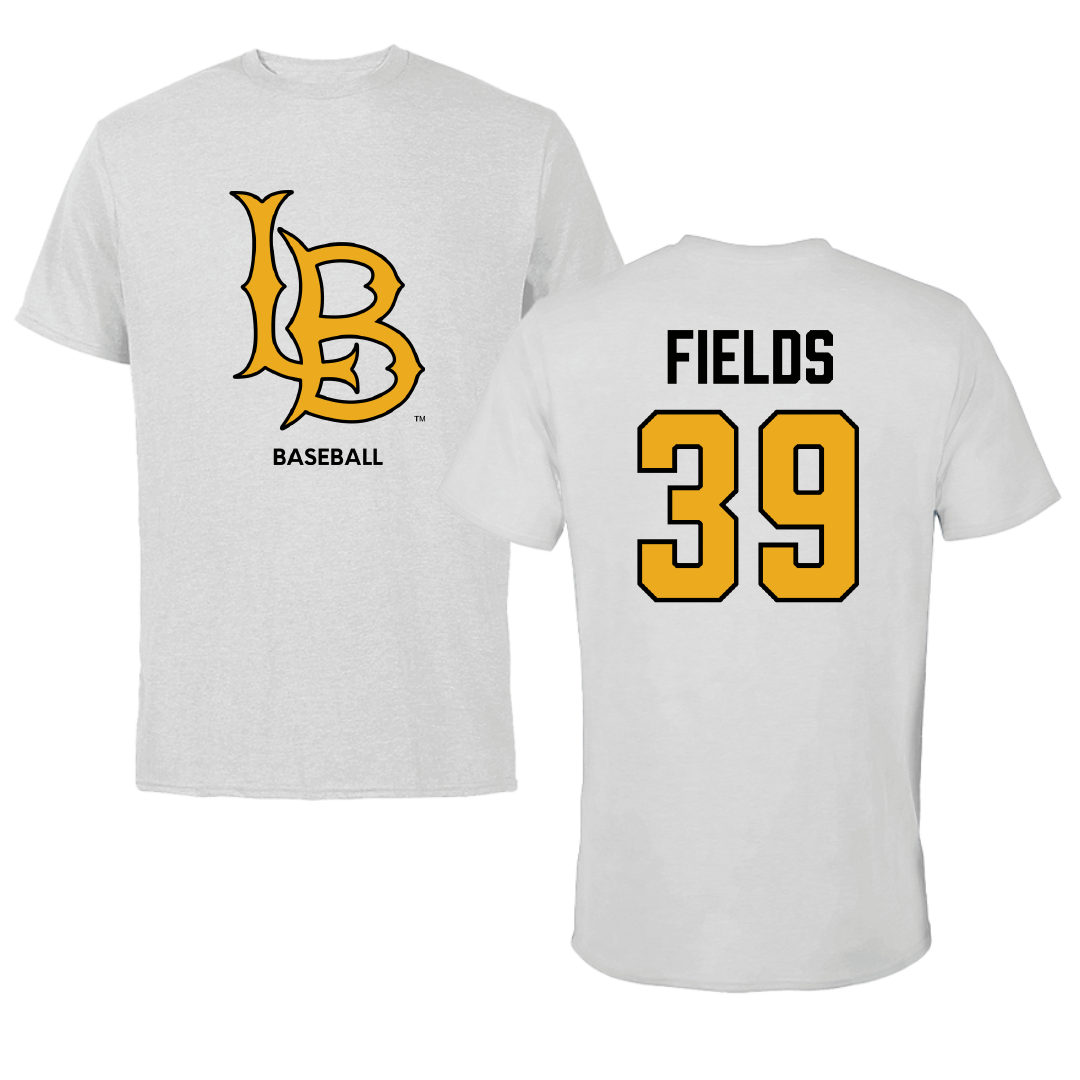 Long Beach State University Baseball Light Gray Performance Tee - #39 Jake Fields