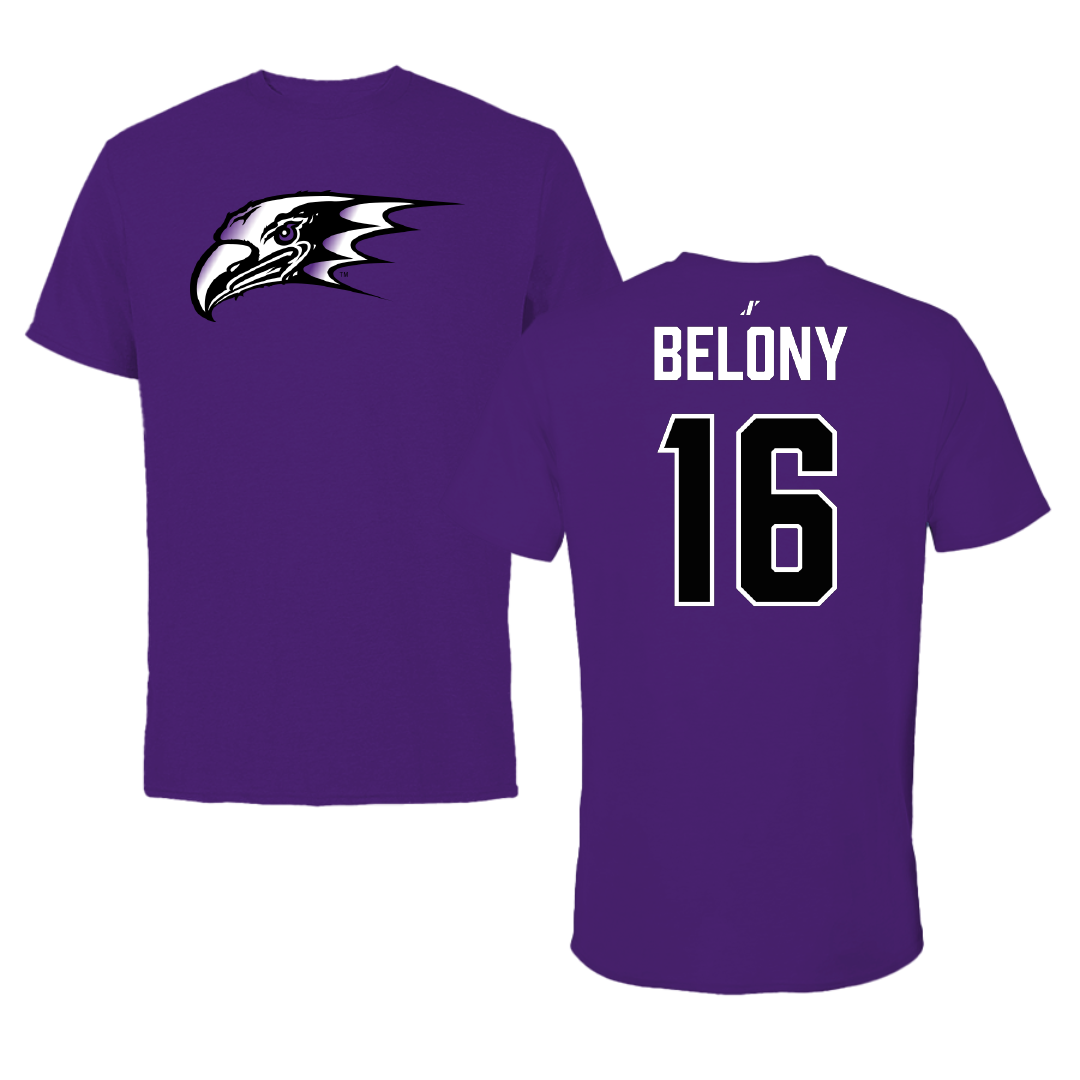 Niagara University Volleyball Purple Tee - #16 Gabrielle Belony