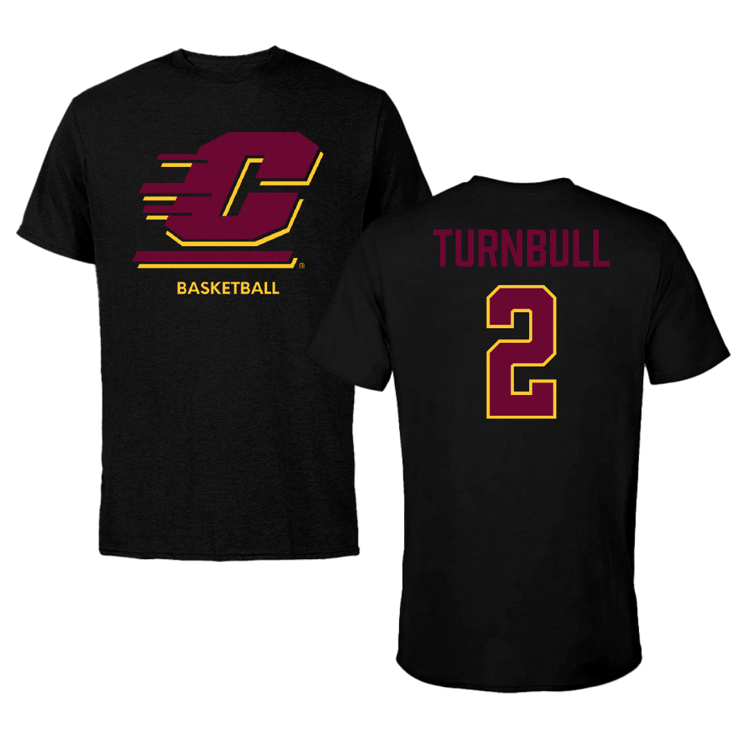 Central Michigan University Basketball (W) Black Tee - #2 Lilah Turnbull