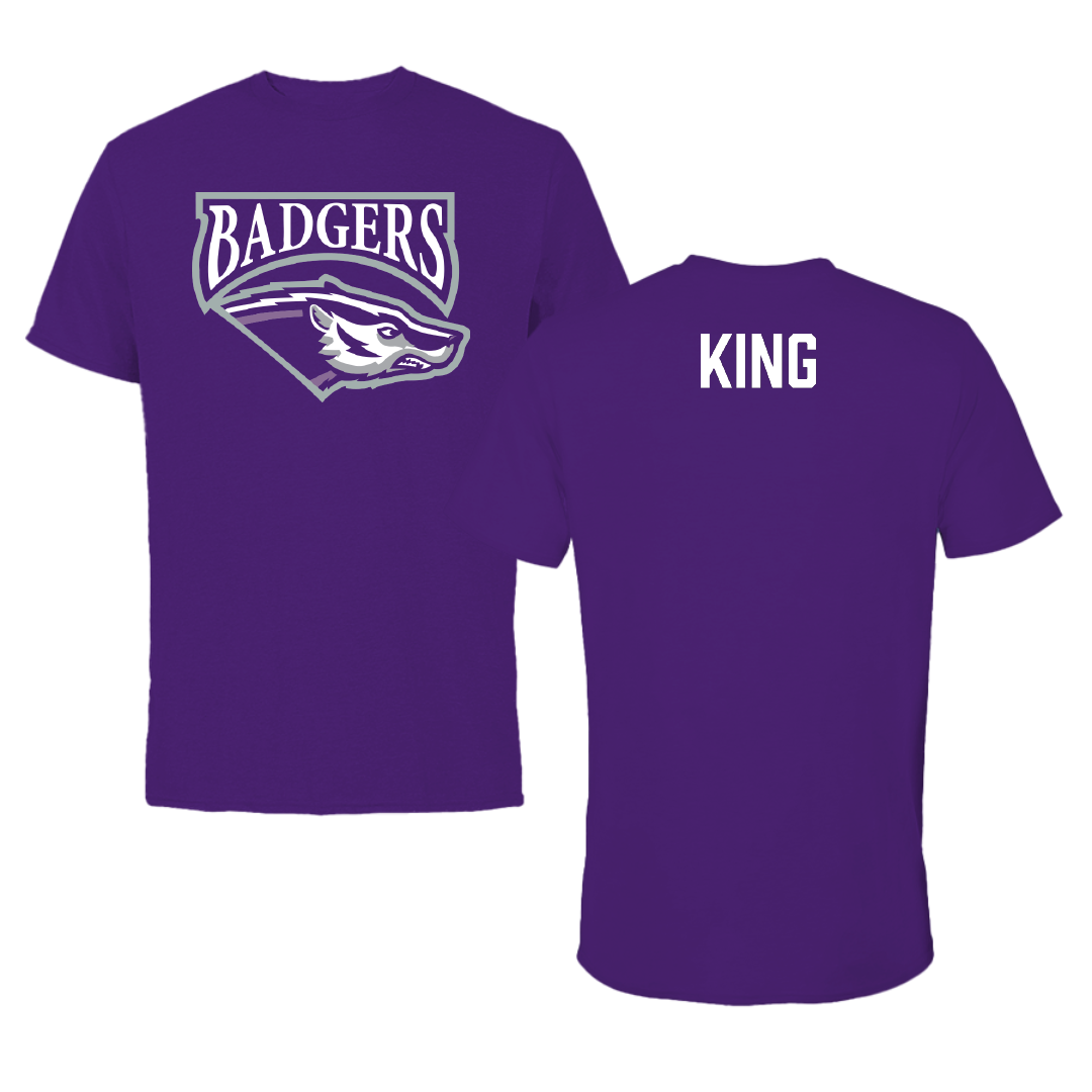 Spring Hill College TF and XC Purple Performance Tee - Kobe King