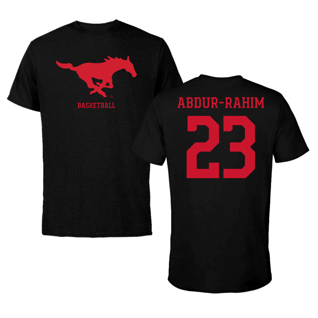 Southern Methodist University Basketball (W) Black Performance Tee - #23 Amirah Abdur-Rahim
