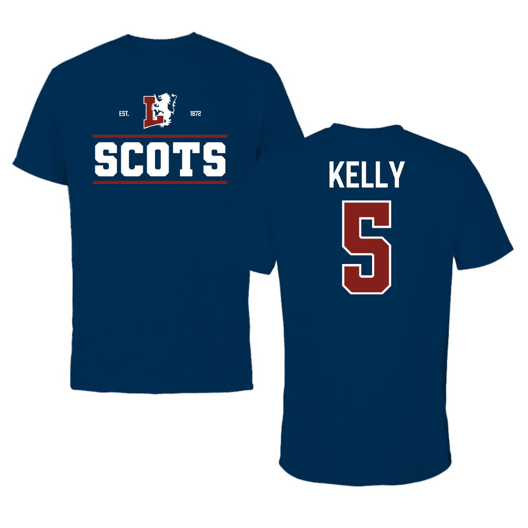 Lyon College Football Navy General Tee - #5 Jayland Kelly