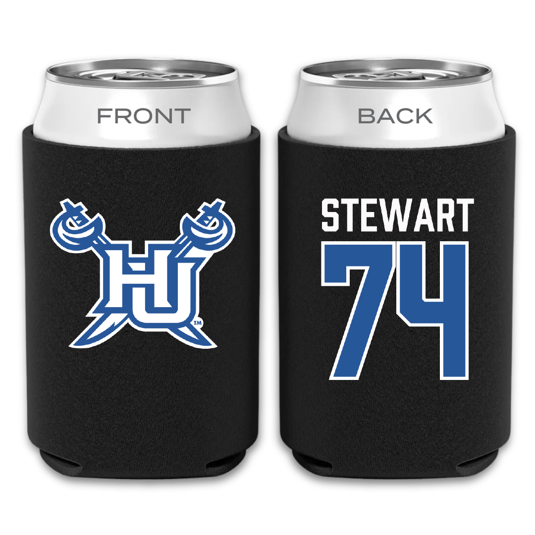 Hampton University Football Black Can Cooler - #74 Damaurius Stewart