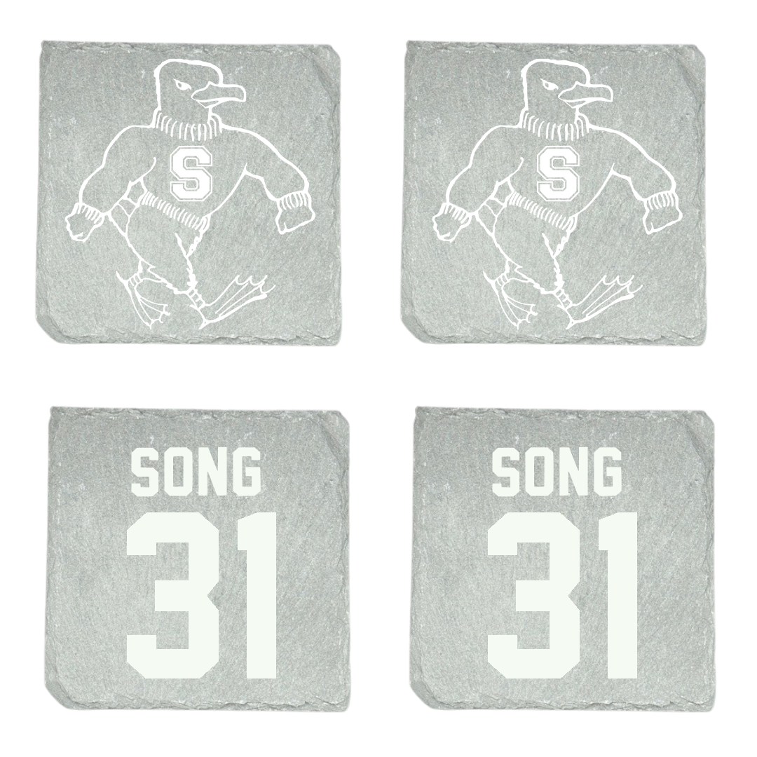 Salisbury University Football Stone Coaster (4 Pack)  - #31 Evan Song